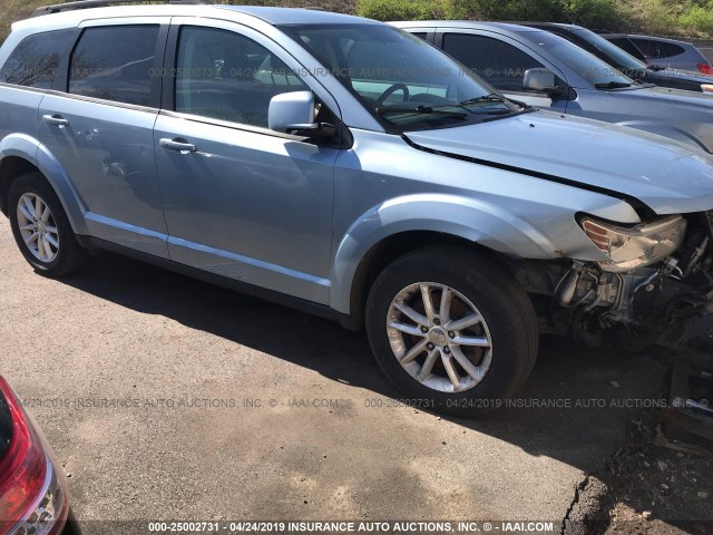 3C4PDDBG1DT568562 - 2013 DODGE JOURNEY SXT BLUE photo 1