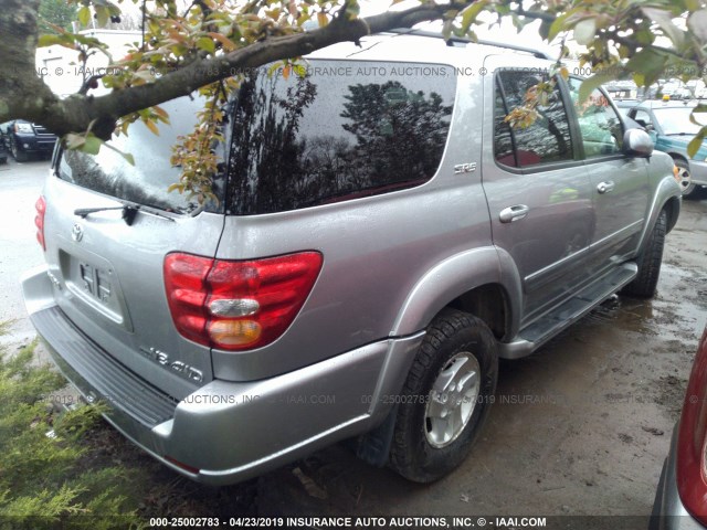 5TDBT44A93S159031 - 2003 TOYOTA SEQUOIA SR5 GRAY photo 4