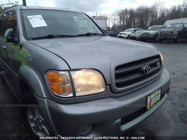 5TDBT44A93S159031 - 2003 TOYOTA SEQUOIA SR5 GRAY photo 6