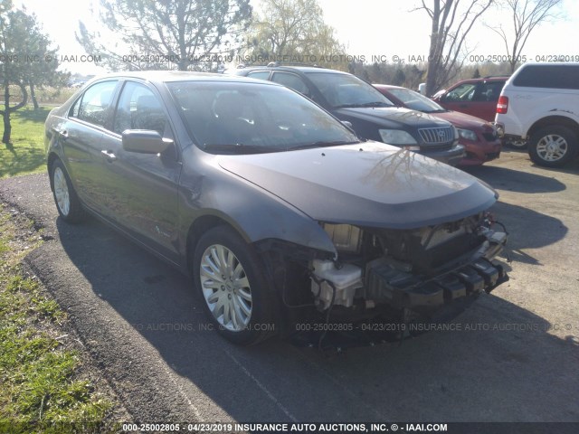 3FADP0L36CR405051 - 2012 FORD FUSION HYBRID GRAY photo 1