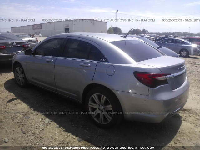 1C3CCBAB4DN705333 - 2013 CHRYSLER 200 LX GRAY photo 3