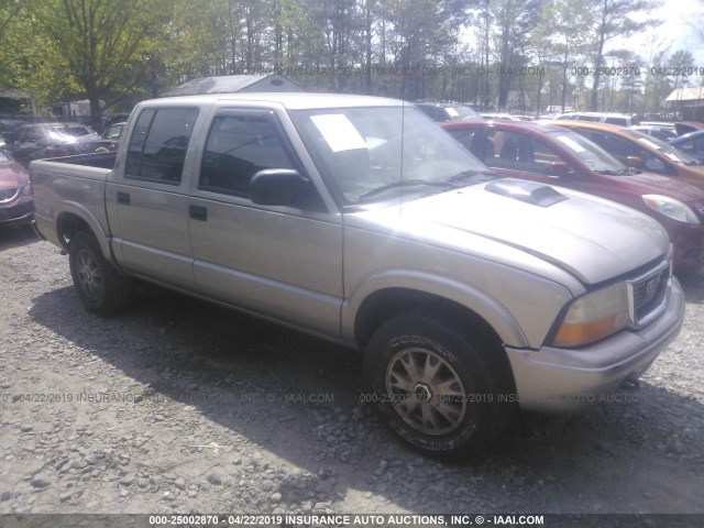 1GTDT13WX2K138523 - 2002 GMC SONOMA Champagne photo 1