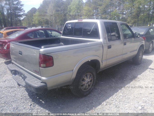 1GTDT13WX2K138523 - 2002 GMC SONOMA Champagne photo 4