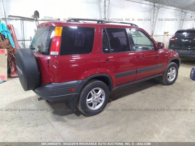 JHLRD1868WC067076 - 1998 HONDA CR-V EX RED photo 4