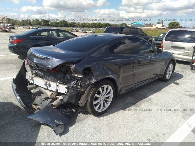 JN1CV6EL4CM472576 - 2012 INFINITI G37 GRAY photo 4