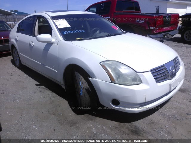 1N4BA41E86C829452 - 2006 NISSAN MAXIMA SE/SL WHITE photo 1