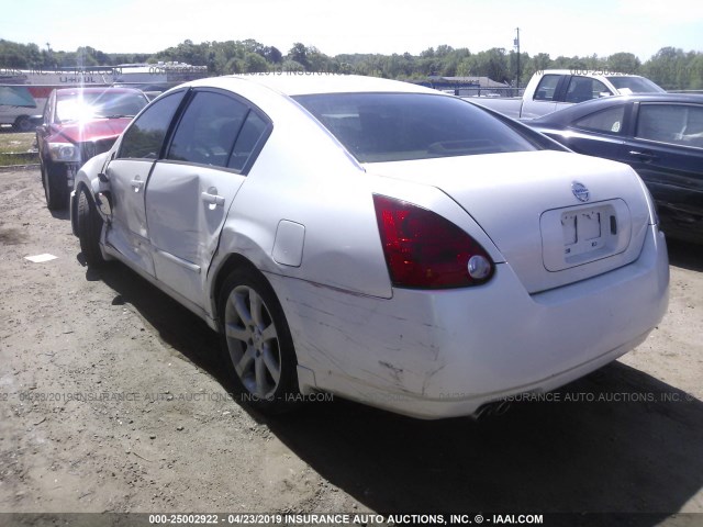 1N4BA41E86C829452 - 2006 NISSAN MAXIMA SE/SL WHITE photo 3