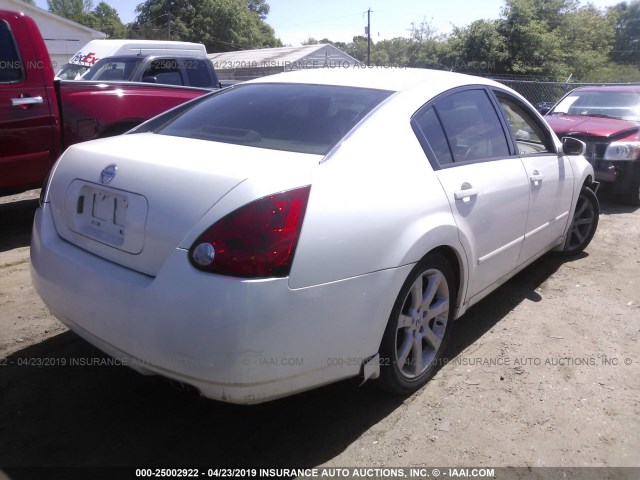 1N4BA41E86C829452 - 2006 NISSAN MAXIMA SE/SL WHITE photo 4