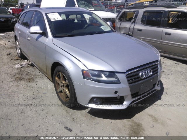 WAUVF78K19A145667 - 2009 AUDI A4 2.0T AVANT QUATTRO SILVER photo 1