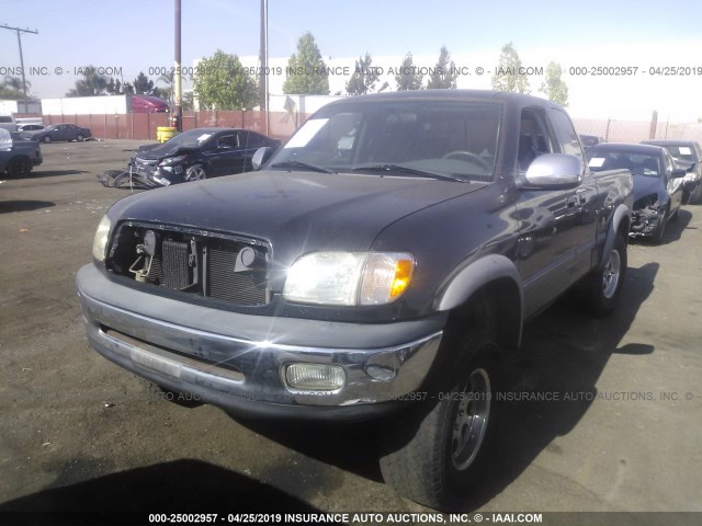 5TBRT34172S228265 - 2002 TOYOTA TUNDRA ACCESS CAB/ACCESS CAB SR5 BLACK photo 2