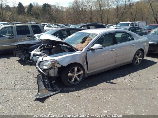 1G1ZD5E08CF354277 - 2012 CHEVROLET MALIBU 2LT SILVER photo 2