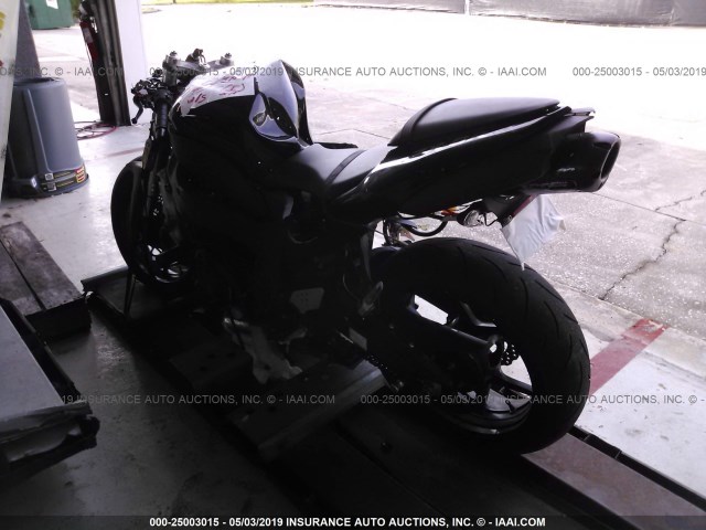 JKAZX4P197A009528 - 2007 KAWASAKI ZX600 P BLACK photo 3