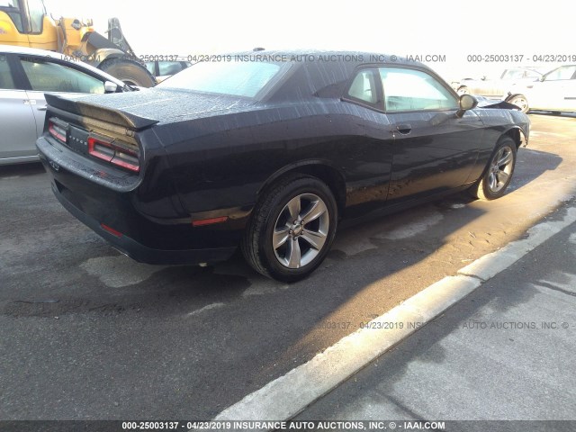 2C3CDZAG8KH561700 - 2019 DODGE CHALLENGER SXT BLACK photo 4