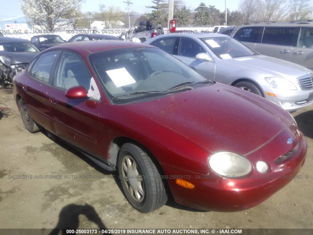 1FALP52U6TG231492 - 1996 FORD TAURUS GL MAROON photo 1