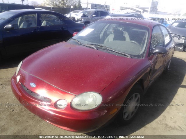 1FALP52U6TG231492 - 1996 FORD TAURUS GL MAROON photo 2