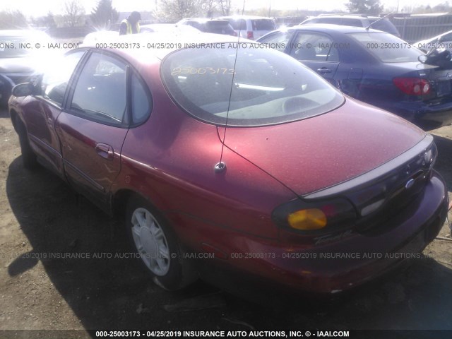 1FALP52U6TG231492 - 1996 FORD TAURUS GL MAROON photo 3