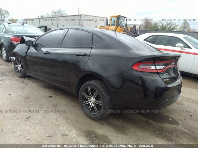 1C3CDFBB3ED917747 - 2014 DODGE DART SXT BLACK photo 3