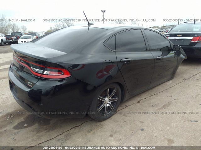 1C3CDFBB3ED917747 - 2014 DODGE DART SXT BLACK photo 4