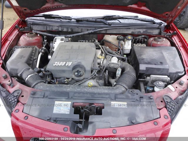 1G2ZH158264271393 - 2006 PONTIAC G6 GT RED photo 10