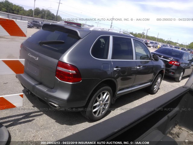 WP1AB29P78LA30681 - 2008 PORSCHE CAYENNE S GRAY photo 4