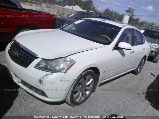 JNKAY01E57M310072 - 2007 INFINITI M35 SPORT WHITE photo 2