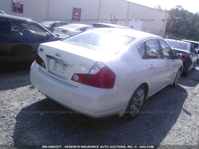 JNKAY01E57M310072 - 2007 INFINITI M35 SPORT WHITE photo 4