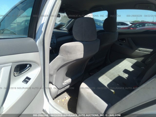 4T1BE46K09U918567 - 2009 TOYOTA CAMRY SE/LE/XLE SILVER photo 8