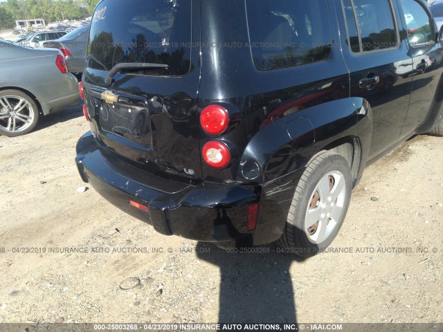 3GNCA13B09S609857 - 2009 CHEVROLET HHR Negro foto 6
