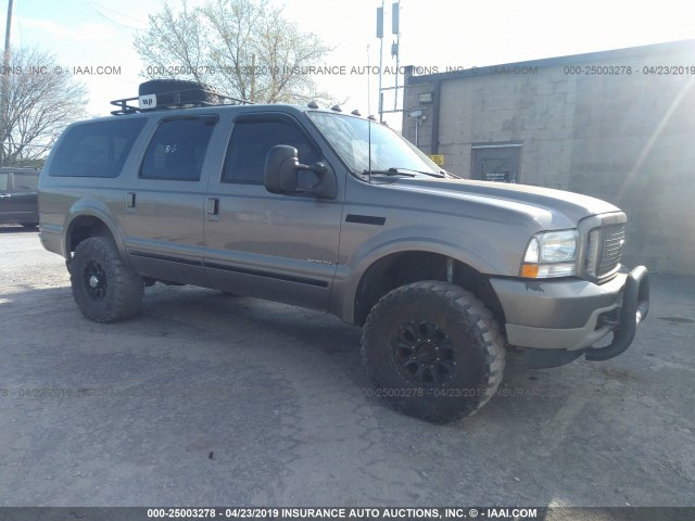 1FMSU43P03ED68629 - 2003 FORD EXCURSION LIMITED TAN photo 1