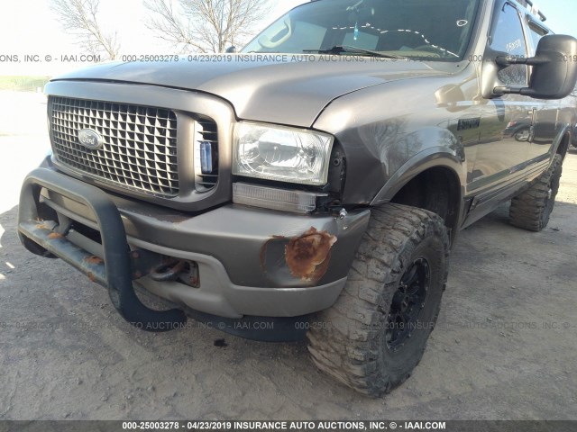 1FMSU43P03ED68629 - 2003 FORD EXCURSION LIMITED TAN photo 6