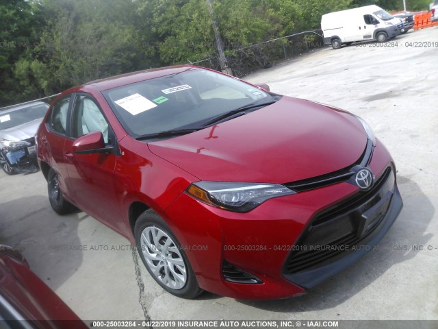 5YFBURHE8JP781200 - 2018 TOYOTA COROLLA L/LE/XLE/SE/XSE RED photo 1