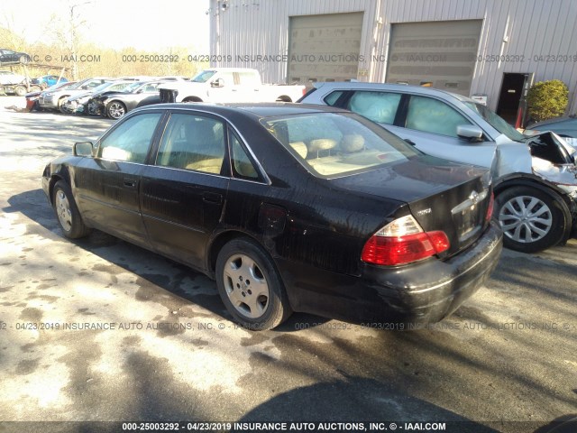 4T1BF28B13U331042 - 2003 TOYOTA AVALON XL/XLS BLACK photo 3