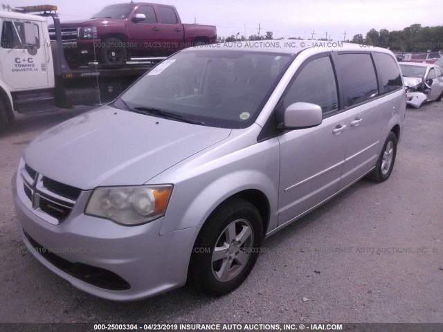 2C4RDGCG4CR309865 - 2012 DODGE GRAND CARAVAN SXT SILVER photo 6