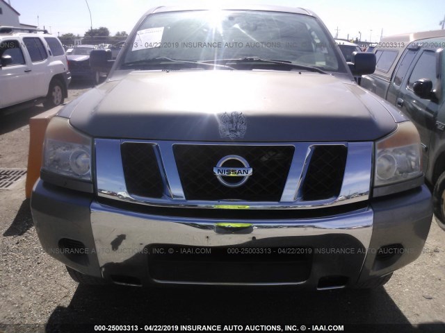 1N6BA07D79N313171 - 2009 NISSAN TITAN XE/SE/LE TAN photo 6