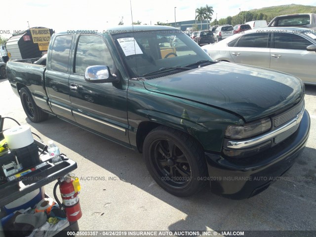 2GCEC19T411255756 - 2001 CHEVROLET SILVERADO C1500 GREEN photo 1