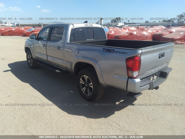 3TMBZ5DN3GM005525 - 2016 TOYOTA TACOMA DOUBLE CAB/SR5/TRD SPORT GRAY photo 3