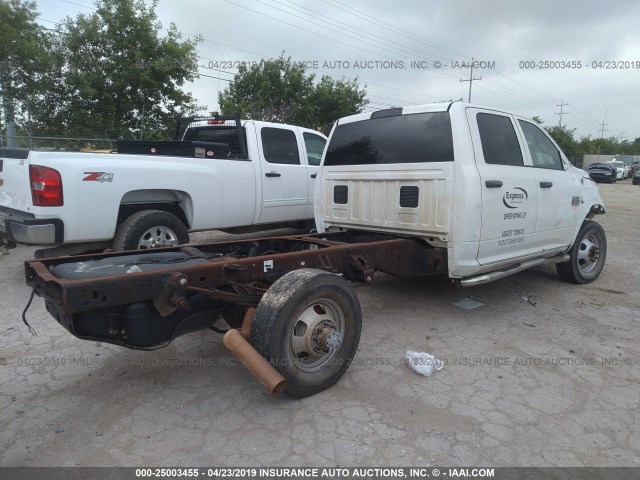 3D6WZ4CL2BG628227 - 2011 DODGE RAM 3500 ST/SLT/LARAMIE WHITE photo 4