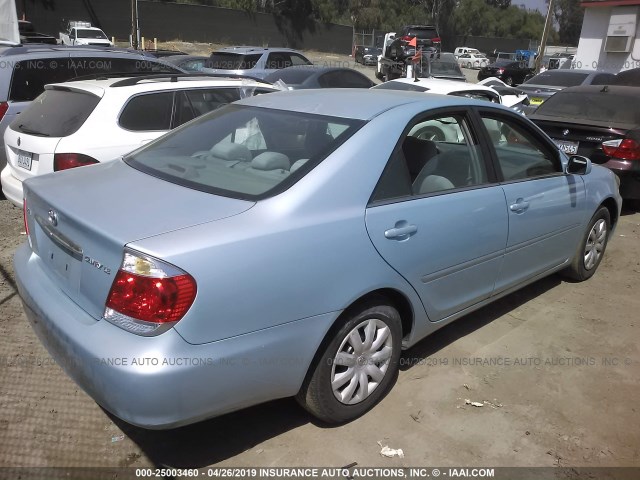 4T1BE30K75U523136 - 2005 TOYOTA CAMRY LE/XLE/SE Light Blue photo 4