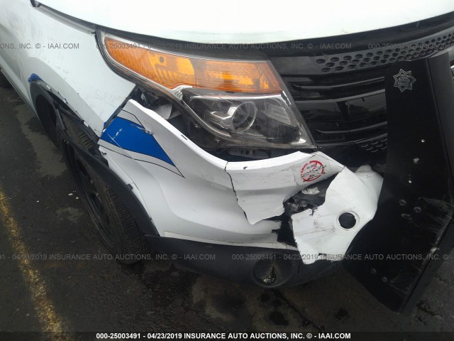 1FM5K8AR4EGB85854 - 2014 FORD EXPLORER POLICE INTERCEPTOR WHITE photo 6