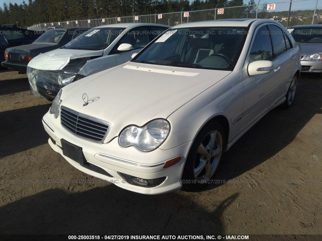 WDBRF52H66F806824 - 2006 MERCEDES-BENZ C GENERATION 2006 230 თეთრი ფოტო 2