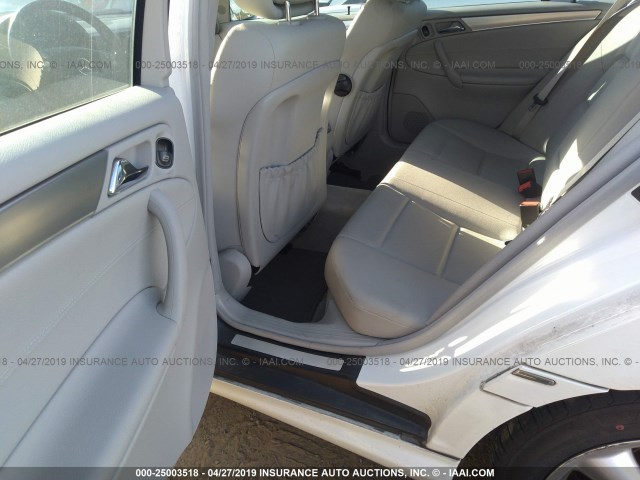 WDBRF52H66F806824 - 2006 MERCEDES-BENZ C GENERATION 2006 230 თეთრი ფოტო 8