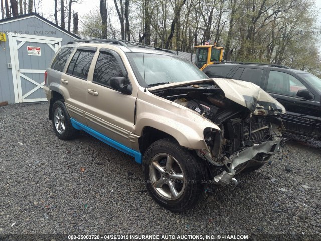 1J8GW68J52C114194 - 2002 JEEP GRAND CHEROKEE OVERLAND GOLD photo 1