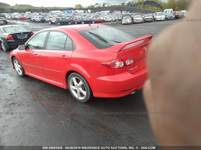 1YVFP84D345N50779 - 2004 MAZDA 6 S RED photo 3