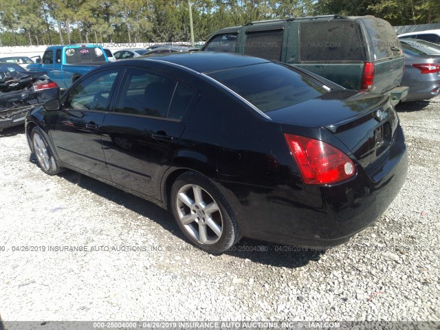 1N4BA41E35C877407 - 2005 NISSAN MAXIMA SE/SL BLACK photo 3