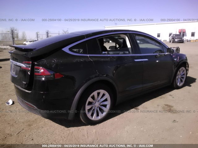 5YJXCBE27GF018972 - 2016 TESLA MODEL X BLACK photo 4