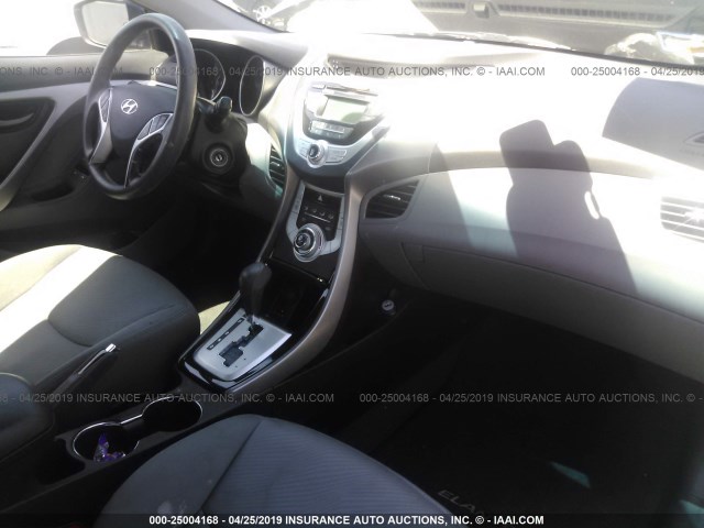 5NPDH4AE0CH064235 - 2012 HYUNDAI ELANTRA GLS/LIMITED 蓝色 照片 5