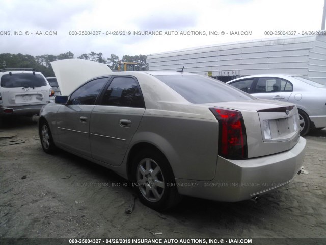 1G6DP577770138905 - 2007 CADILLAC CTS HI FEATURE V6 GOLD photo 3