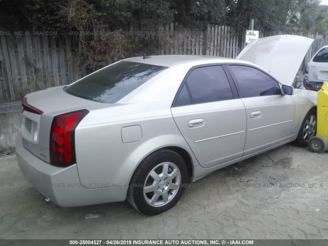 1G6DP577770138905 - 2007 CADILLAC CTS HI FEATURE V6 GOLD photo 4