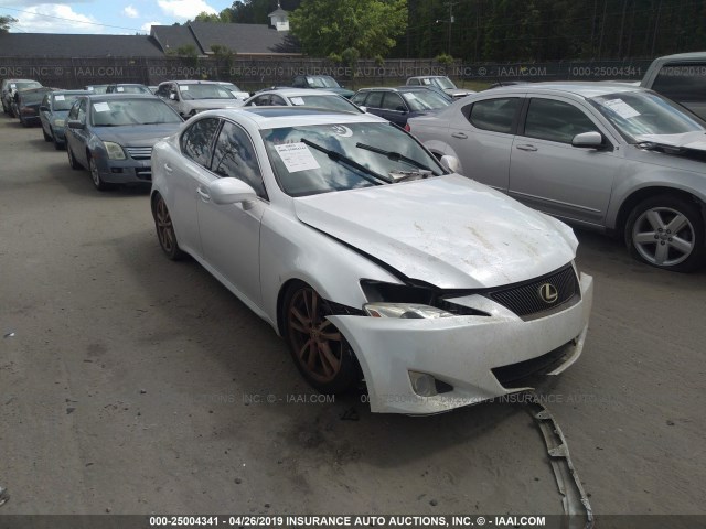 JTHBK262182077157 - 2008 LEXUS IS 250 WHITE photo 1