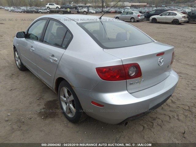 JM1BK32F761543595 - 2006 MAZDA 3 I SILVER photo 3